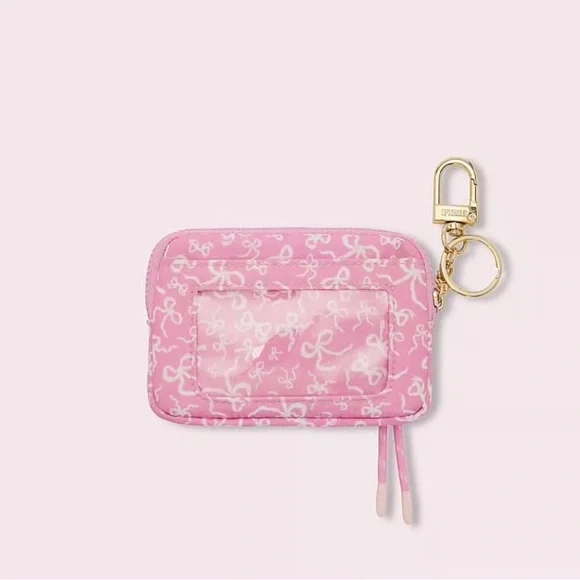 PINK X Loveshackfancy tossed bows card holder - Picture 2 of 5